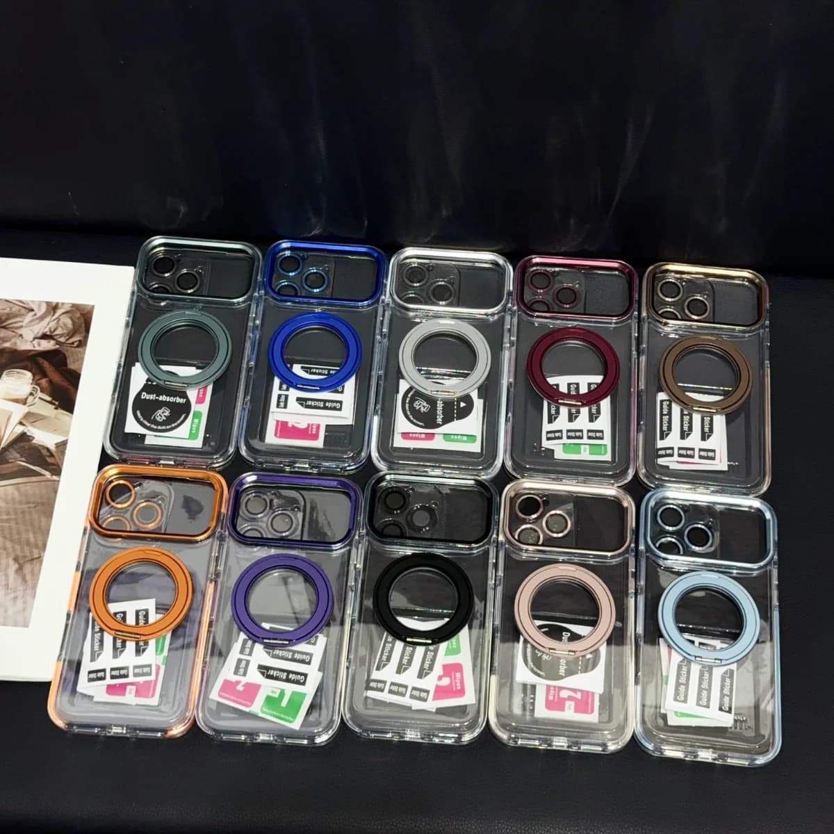Color Belt Case + 360 Stand — available colours